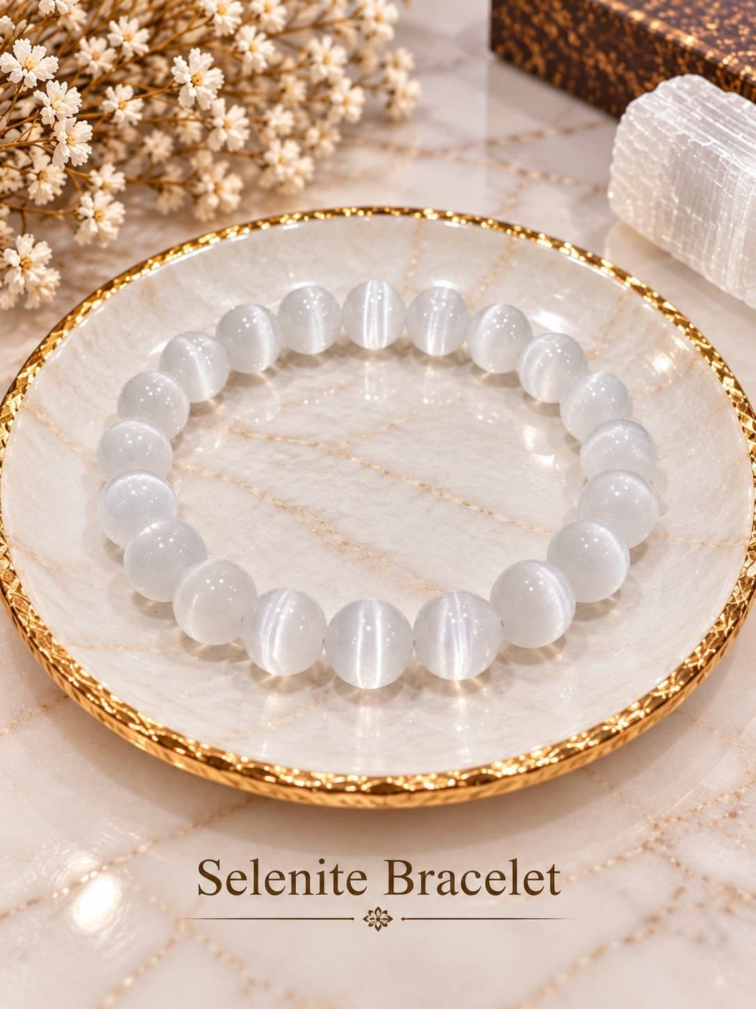 Selenite Crystal Bracelet - Image 1