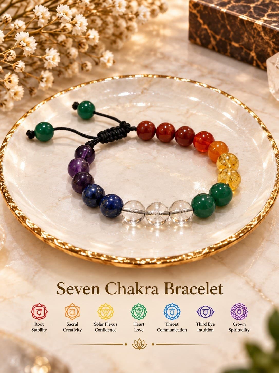 Seven Chakra Thread Bracelet - Image 1
