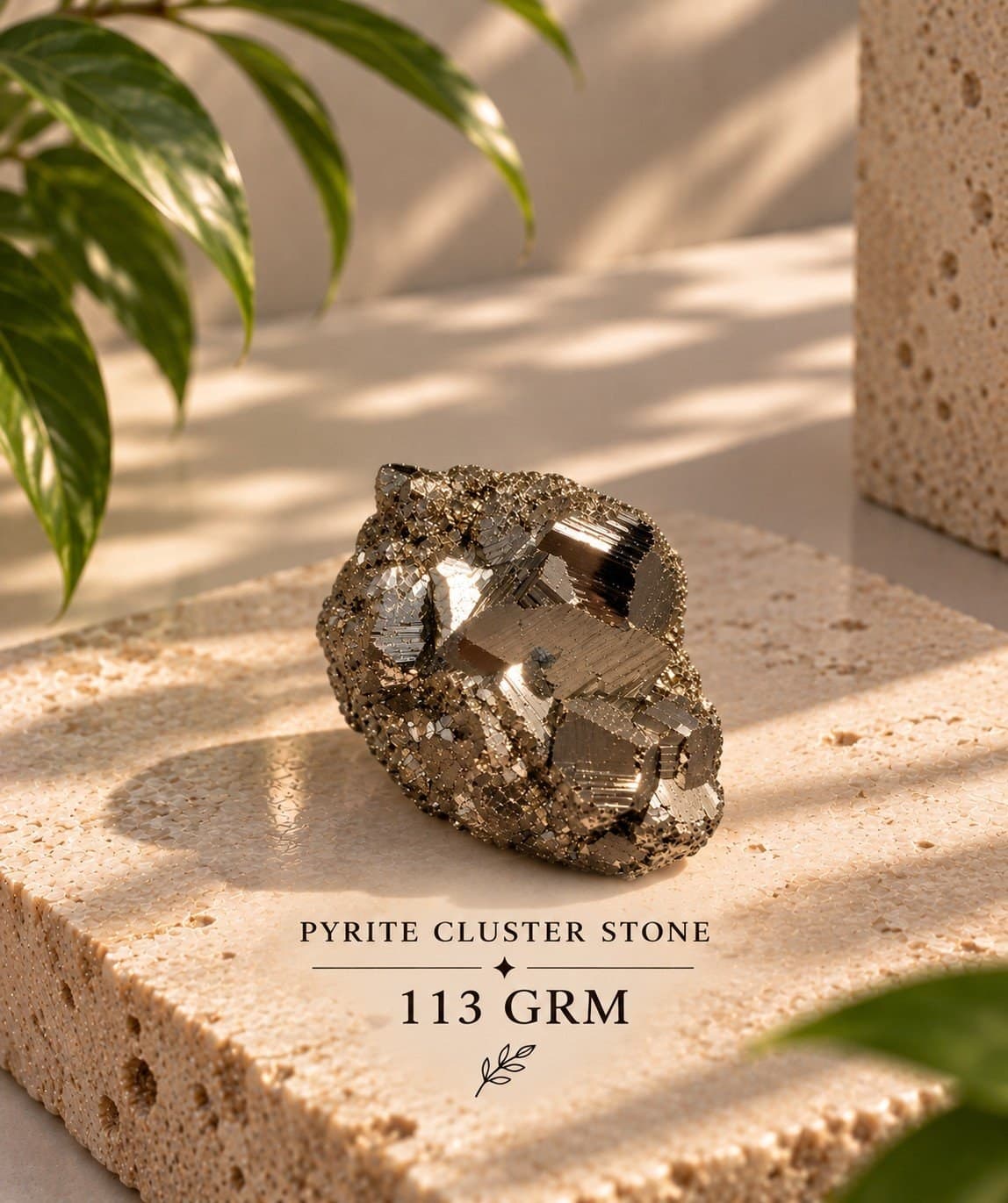 Pyrite Cluster Stone - 113 g - Image 1