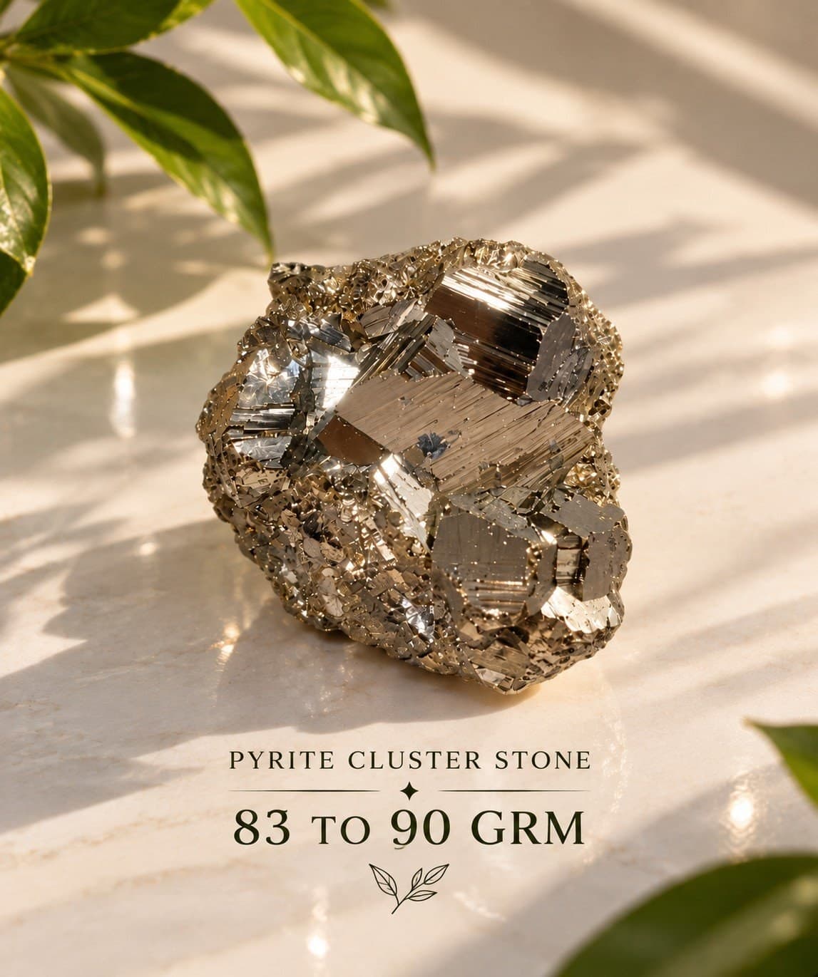 Pyrite Cluster Stone - 83 g - Image 1