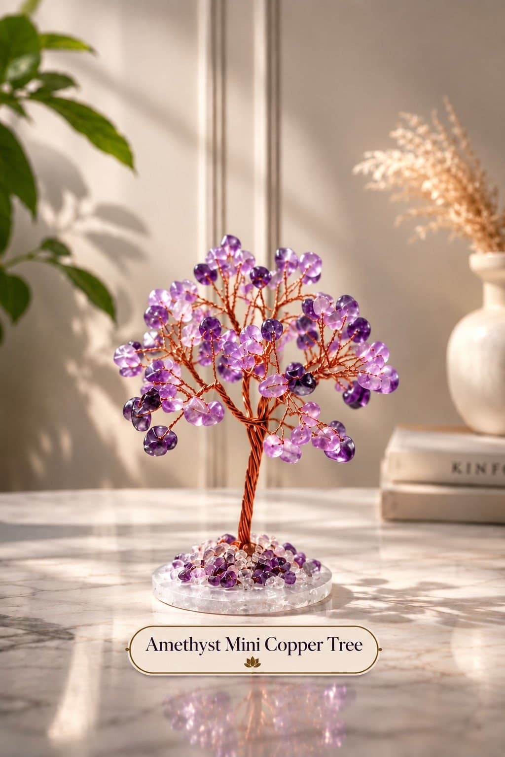 Amethyst Mini Copper Tree
