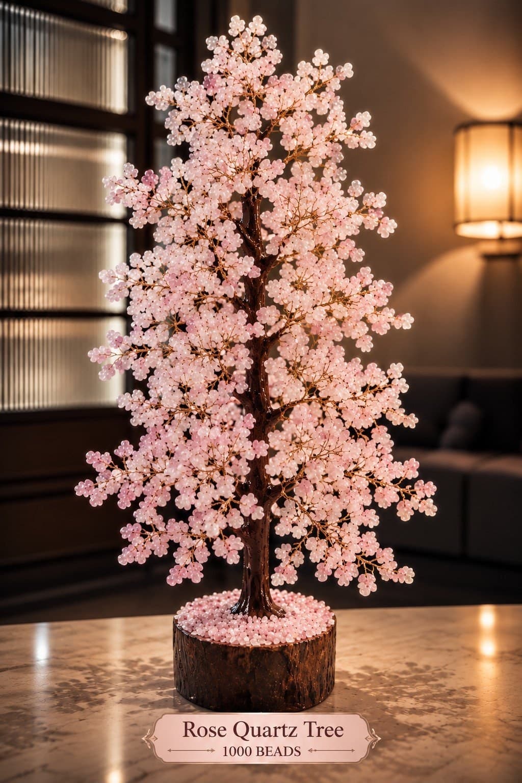 Rose Quartz Tree — 1000 Beads