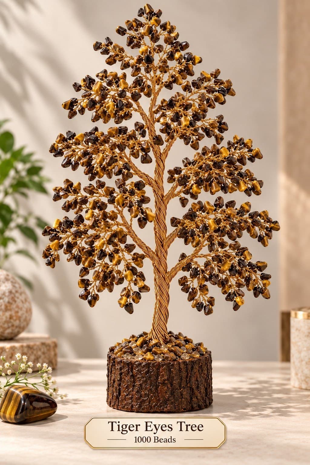 Tiger Eye Tree - 1000 Beads