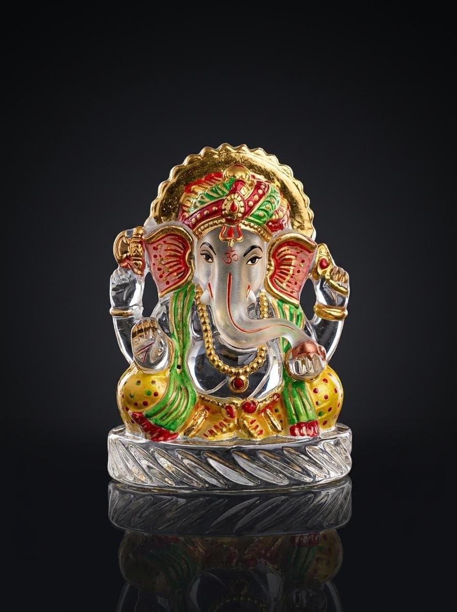 Small Sitting Ganesha With Base - Image 1